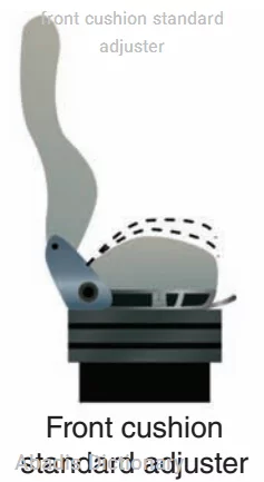 front cushion standard adjuster